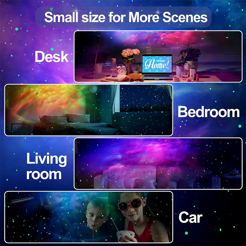 Proyector Galaxia Astronauta – Luz Nocturna LED de Nebulosa y Estrellas