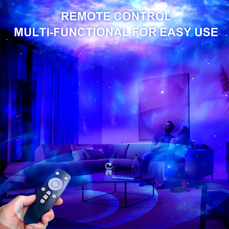 Proyector Galaxia Astronauta – Luz Nocturna LED de Nebulosa y Estrellas